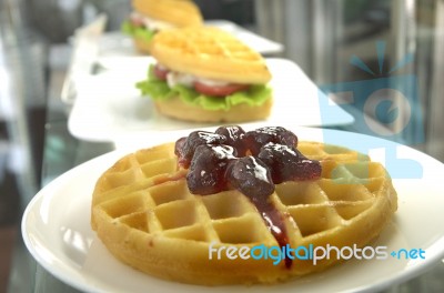 Waffle Stock Photo