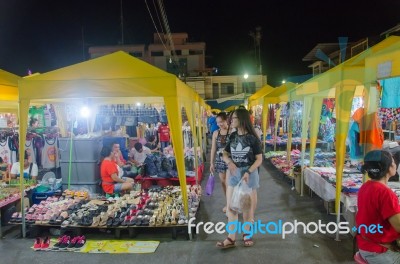 Walking Street Krabi Stock Photo