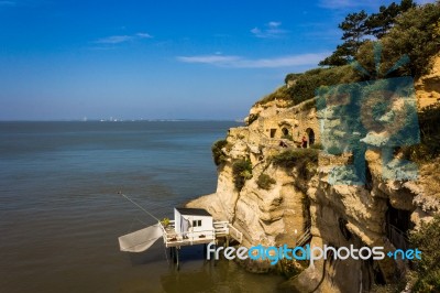 Walkways Through French Seascliffs Stock Photo