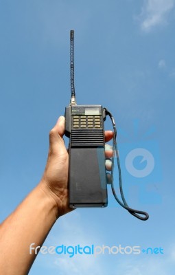 Walky Talky Stock Photo