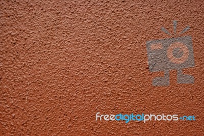 Wall Background Texture With Brown Stock Photo