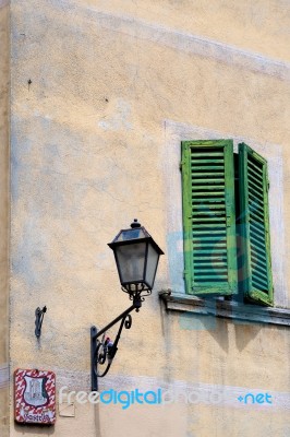 Wall In Castiglione Del Lago Stock Photo