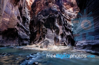 Wall Street Junction Of The Narrows Stock Photo