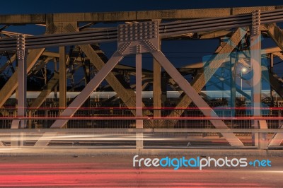 Walter Taylor Bridge In Brisbane Stock Photo