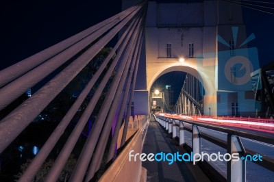 Walter Taylor Bridge In Brisbane Stock Photo