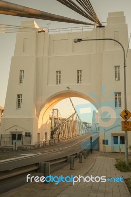 Walter Taylor Bridge In Brisbane Stock Photo