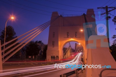 Walter Taylor Bridge In Brisbane Stock Photo