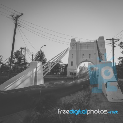 Walter Taylor Bridge In Brisbane Stock Photo