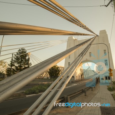 Walter Taylor Bridge In Brisbane Stock Photo