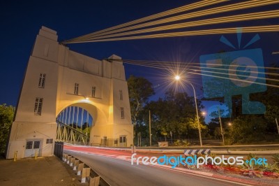 Walter Taylor Bridge In Brisbane Stock Photo