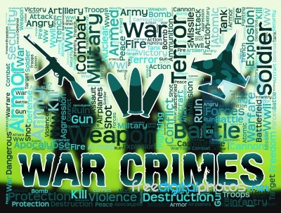 War Crimes Shows Military Action And Battle Stock Image