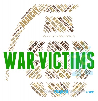 War Victims Means Dead Person And Casualty Stock Image