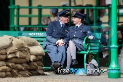 Wartime Romance Stock Photo