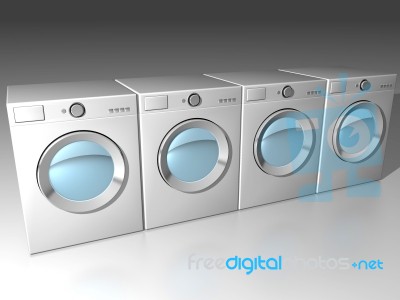 Washing Machines Stock Image