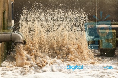 Waste Water Treatment Plant Stock Photo