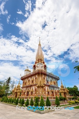 Wat Chalong Or Wat Chaitaram Temple Stock Photo