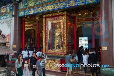 Wat Leng-noei-yi 2, The Largest Chinese Buddhist Temple In Thail… Stock Photo