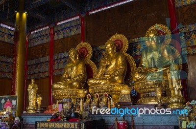 Wat Leng-noei-yi 2, The Largest Chinese Buddhist Temple In Thailand Stock Photo