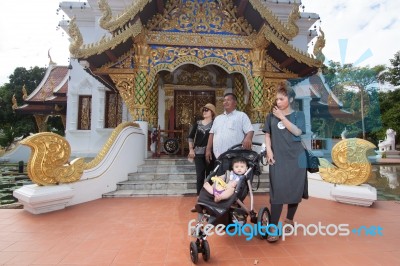 Wat Padarapirom In The Forest Stock Photo