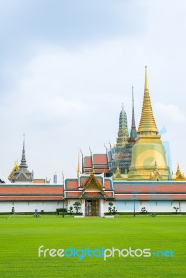 Wat Phra Kaew Temple Of The Emerald Buddha, Bangkok, Thailand Stock Photo