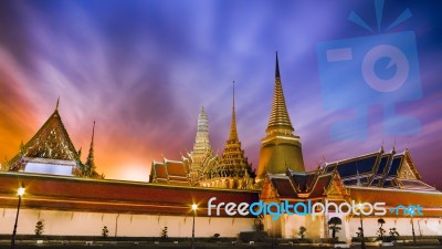 Wat Phra Kaews Pagodas Stock Photo