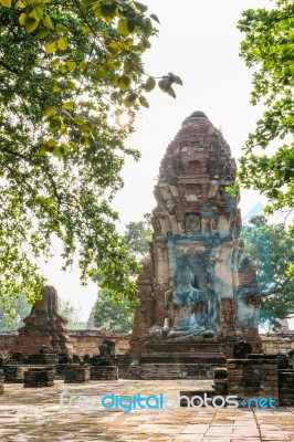 Wat Phra Mahathat Temple Stock Photo