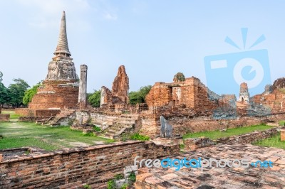 Wat Phra Mahathat Temple Stock Photo