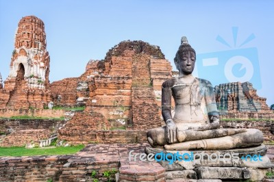 Wat Phra Mahathat Temple Stock Photo