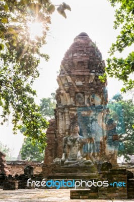 Wat Phra Mahathat Temple Stock Photo