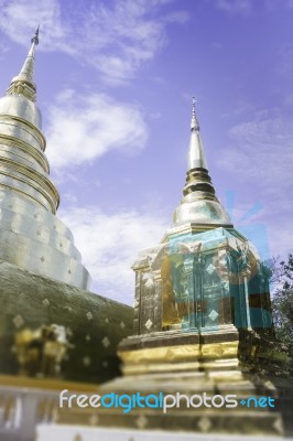 Wat Phra Singh Temple Chiang Mai Thailand Stock Photo