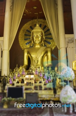 Wat Phra Singh Temple Chiang Mai Thailand Stock Photo