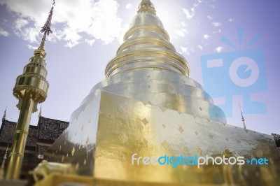 Wat Phra Singh Temple Chiang Mai Thailand Stock Photo