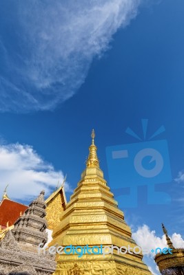 Wat Phra That Cho Hae Temple Stock Photo