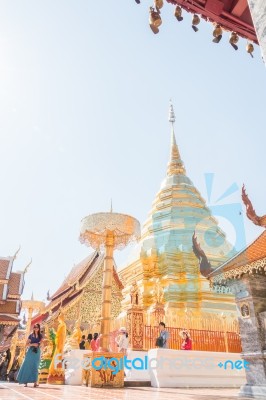 Wat Phra That Doi Suthep Chiang Mai - Thailand Stock Photo