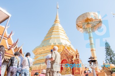 Wat Phra That Doi Suthep Chiang Mai - Thailand Stock Photo