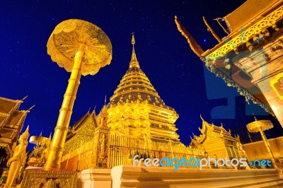 Wat Phra That Doi Suthep In Chiang Mai, Thailand Stock Photo