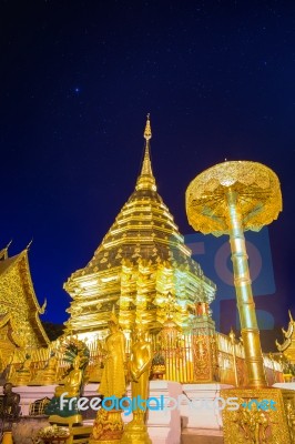 Wat Phra That Doi Suthep In Chiang Mai, Thailand Stock Photo