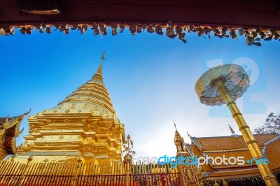 Wat Phra That Doi Suthep In Chiang Mai, Thailand Stock Photo