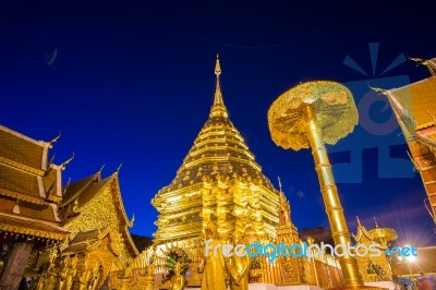 Wat Phra That Doi Suthep In Chiang Mai, Thailand Stock Photo