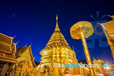 Wat Phra That Doi Suthep In Chiang Mai, Thailand Stock Photo