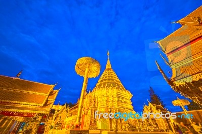 Wat Phra That Doi Suthep Temple Stock Photo