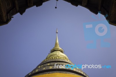 Wat Phra That Lampang Luang Pagoda Stock Photo