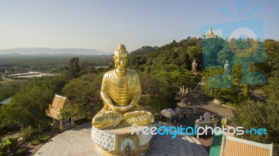 Wat Tang Sai Temple Ban Krood Prachaubkhirikhan Province Southern Of Thailand Important Traveling Destination Stock Photo