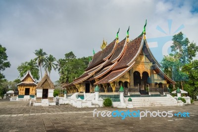 Wat Xieng Thong Stock Photo