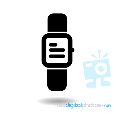 Watch Resolution Icon  Illustration Eps10 On White Background Stock Image