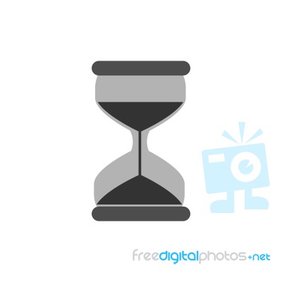 Watch Sand Icon  Illustration On White Background Stock Image