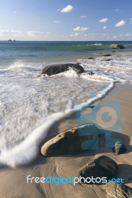 Wategos Beach In Byron Bay Stock Photo