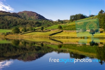 Watendlath Tarn In Cumbria Stock Photo