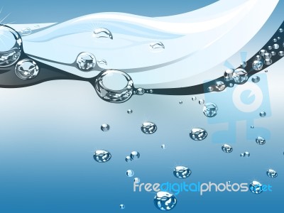 Water Abstract Blue Stock Image