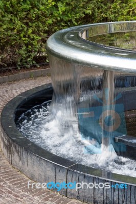 Water Feature In Alnwick Castle Gardens Stock Photo